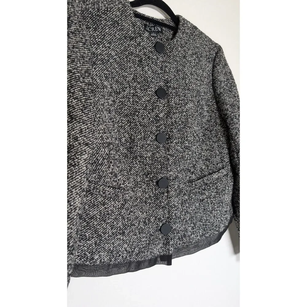 J.Crew Sample Holiday 2026 Black White Twill Lady Jacket 4 Quiet Luxury Parisian
